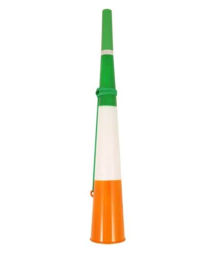 IRISH TRICOLOUR HORN Woofer Air St Patricks Day Party Cheer Ireland Vuvuzela UK