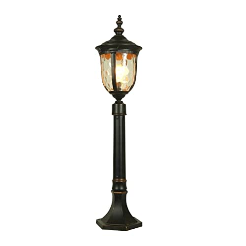 Farol de Exterior E27 con cristal protector y diseño de pie moderno 2