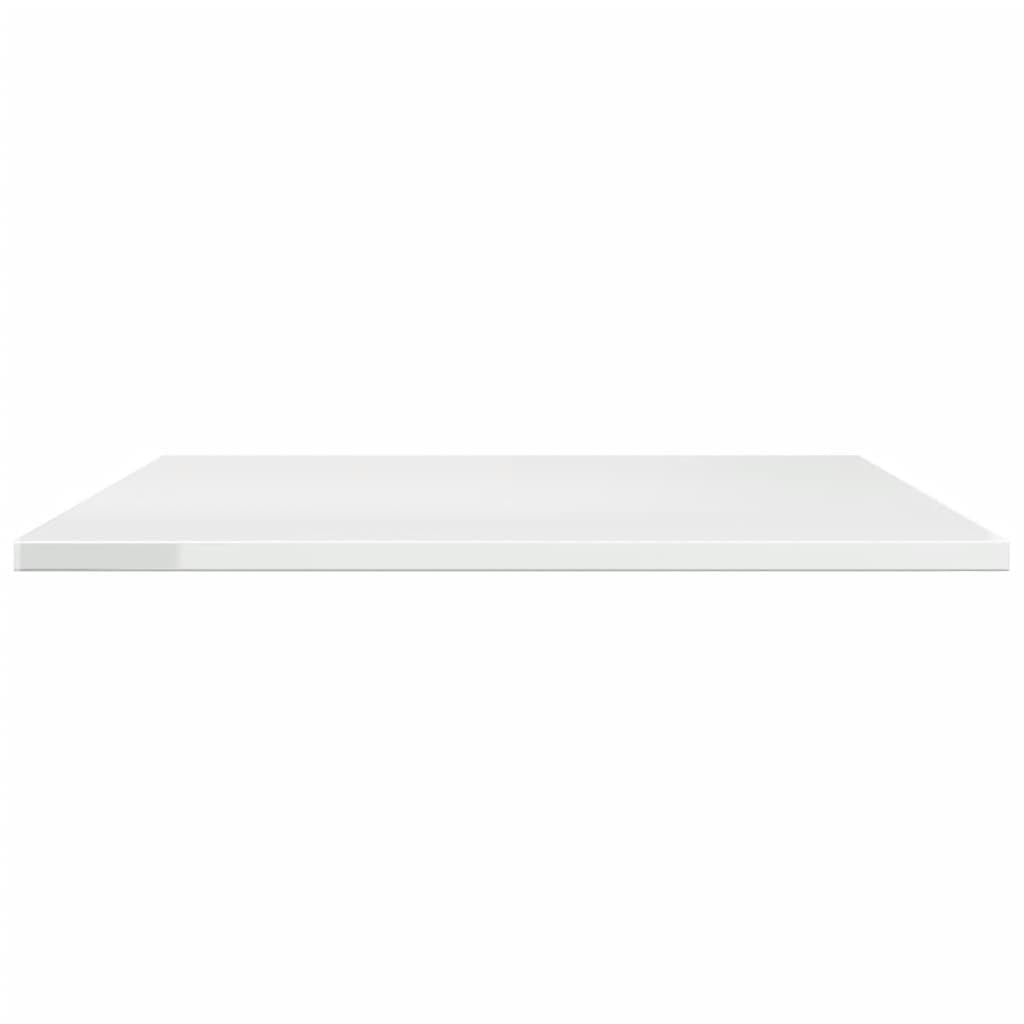 Bücherregal-Bretter Hochglanz-Weiß, 8 Stück Holzwerkstoff Regalsystem 80x50x1,5 cm, erweiterbar als Wandregal oder Standregal für Wohnzimmer, Büro, Küche, Garage, Stauraum und Ordnung