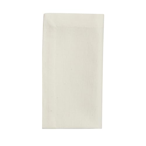 Set de 4 servilletas de tela cuadradas beige miniatura 2
