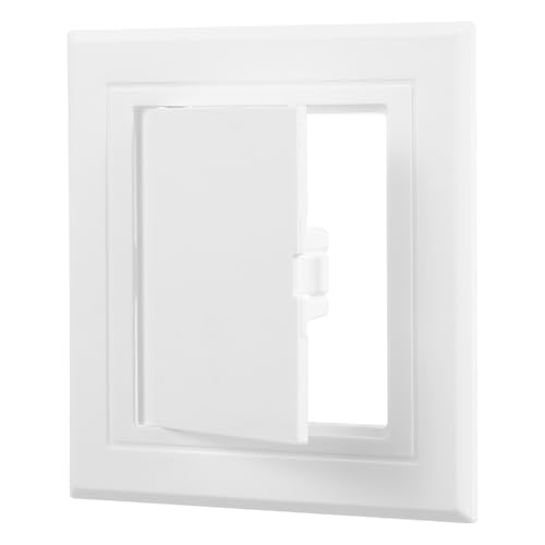 jojofuny Access Panel for Drywall, 3 X 3 Inch PVC Toilet Wall Access Panel, Plumbing Cover Plate for Bathroom, White