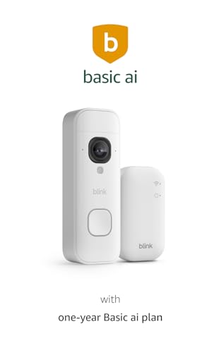 Image of Blink Video Doorbell 2K+ (newest model) with1-Year Basic ai plan- Head-to-toe HD view, two-year battery life, and simple setup. Sync Module Core included - System (White)