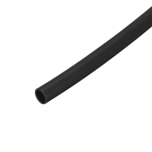 QUARKZMAN Tubo Termorretráctil Silicona Relación 1.7:1 3/32' (2.5mm) DI x 9/64' (3.5mm) 6.56 pies (2m) Manga Aislamiento Goma Silicona para Cableado Automotriz y Marina, negro