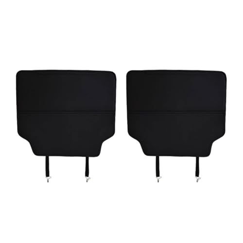 YSLQVFSW 2 Pezzi Protettori per Sedile per Jetour Dashing/X70s/X90/X95plus, Anti Kick Mat Protezione Schienale Tappetino Pelle Accessori Auto,Black