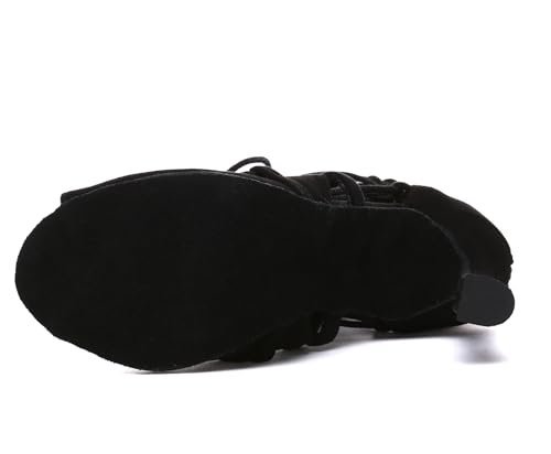 Minishion Comfortable Dance Shoes for Women Sexy Peep Toe Wedding Evening Ankle Booties2