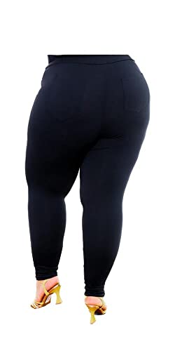 CALÇA LEGGING COM BOLSO TRASEIRO PRETO (54)