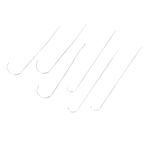 IWOWHERO Stainless Steel Beading Needles 6pcs Beading Tools Bead Threading Needle Set for Jewelry Making