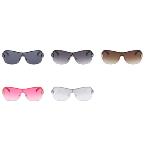 Lunettes de soleil punk sans monture résolvant l'inconfort du nez - 2