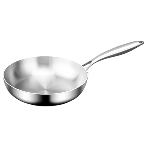 Sartén de acero inoxidable, sartén antiadherente, olla pequeña para el hogar, utensilios de cocina con mango antideslizante, utensilios de cocina para cocinas de inducción