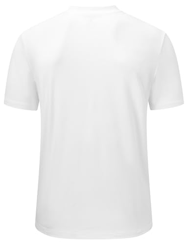 Rdruko Men's Golf Shirts Collarless Henley Dry Fit Athletic Casual Performance Blade Lightweight Polo T Shirts2