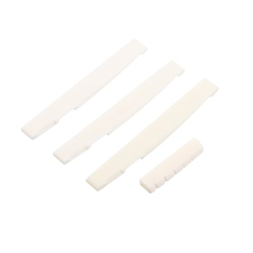 Alasum 牛骨製 ギターブリッジサドルとナット アコースティックギター 音響性能向上 弦の配置を化する 滑らかな素材