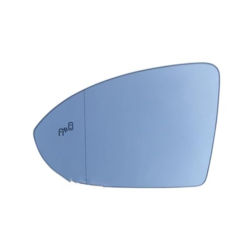 Verre rétroviseur Golf 7 avec assistance angles morts gauche thermique