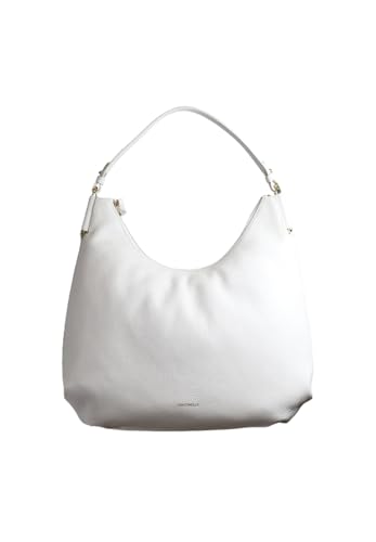 Sac hobo blanc en cuir Coccinelle Rebekka pour un style quotidien chic