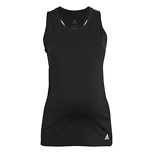 Adidas Women's Aeroready Designed 2 Move Sport Tank Top (Maternity), Black/White, M
