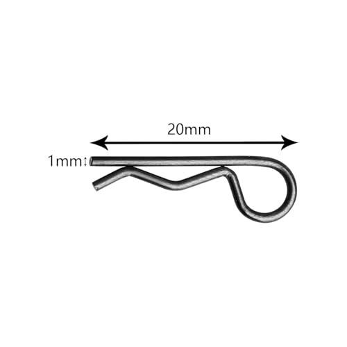 Image of 50PCS RC Clips RC Body Clips with Pull Tabs for All 1 /16 1 /18 Traxxas Axial Redcat Tamiya Team Associated RC Car Shell (Black)