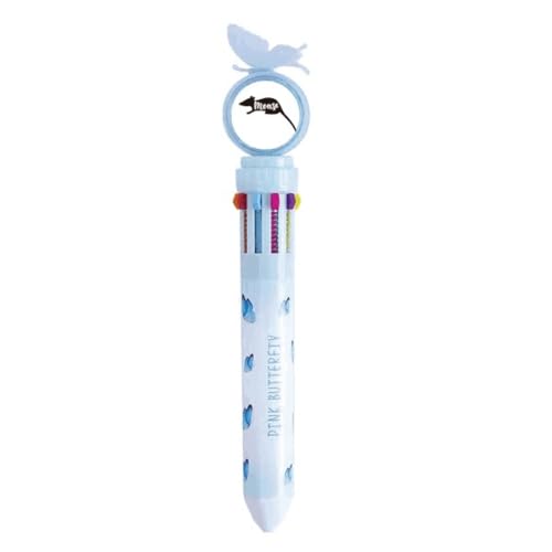 Stylo à bille rétractable multicolore motif souris avec mécanisme fluide à changement de couleur