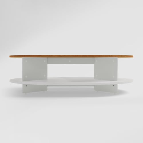 Image of Interio by Godrej Coffee Table Osaka Small Engineered Wood Coffee Table, 1-Year Warranty, Remini Walnut, Knock Down