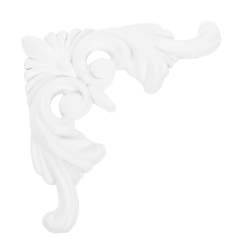 Image of jojofuny Unpainted European Style Ceiling Medallion Diy Wall Art Decorative Moulding Ceiling Light Panel