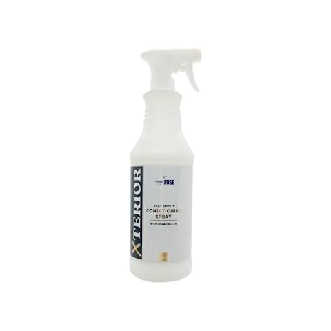 EquiFUSE Xterior Conditioning Spray for Horses: The Ultimate Equine Leave-in Conditioner | Reduce Grooming Time, Promote Shine | Hydrates All Breeds, 32 Oz Cover