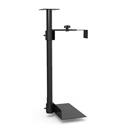 Soporte para CPU ajustable para montaje bajo escritorio - Soporte universal de acero para torre de PC con giro de 360° y ancho y alto ajustables