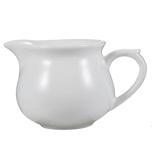 STOBAZA Ceramic Gravy Boat Premium Sauce Pitcher for Condiments Gravy Dispenser for Western Cuisine Housewarming and Kitchen Use