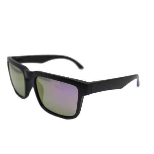 Surf Monkey Gafas de sol hombre y mujer - UV400 - Polarizadas (Negro/Morado)