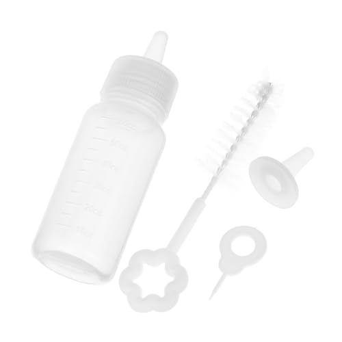 COSMEVIVI Small Animal Nursing Bottle 60ml Silicone Bottle Scale Portable Easy to