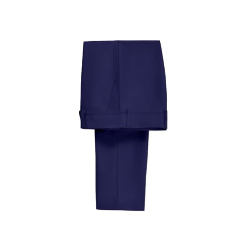 Calça social para meninos para crianças, frente lisa, uniforme escolar, calça com cintura ajustável,