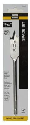 521416 Wood Boring Bit, Spade, 11/16-In. - Quantity 66