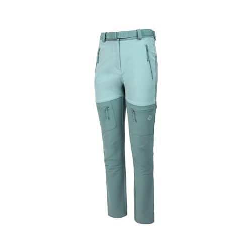 Izas Paules W Pantalón para Mujer de Montaña. Tejido Mount-Stretch Repelente al Agua, Transpirable y Elástico. Secado Rápido y Cómodo. Bolsillos con Cremallera. Ajustable y Ventilado