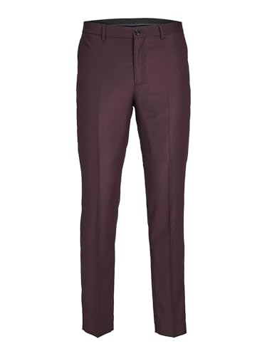 Pantalon de costume Jprsolaris Jack & Jones homme bordeaux taille 56