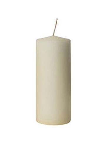 We Can Source It LtdIvory Long Burning Church Pillar Wax Candle – 40 Hour Burn Time – European Made Church Candle – Low Smoke Pure Wax Candle – 150 x 60mm – 1 Pack