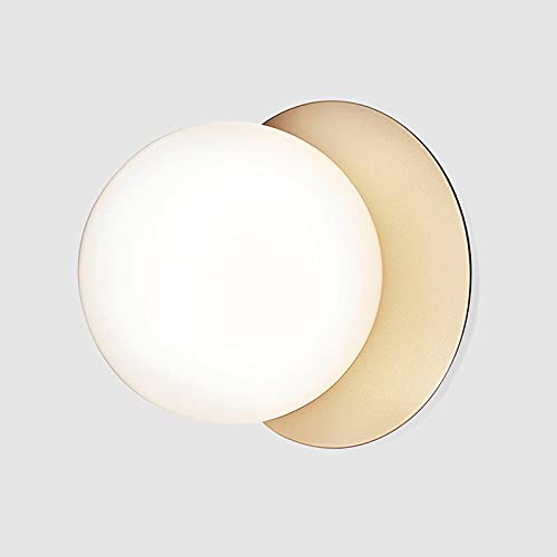 Plafonnier LED en verre doré haut de gamme pour une déco chic - 2