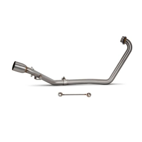 KJERUL Motorrad Schalldämpfer Tubo De Escape Delantero para FZS150 FZ-S 150, Conexión Modificada, Silenciador De 51 Mm