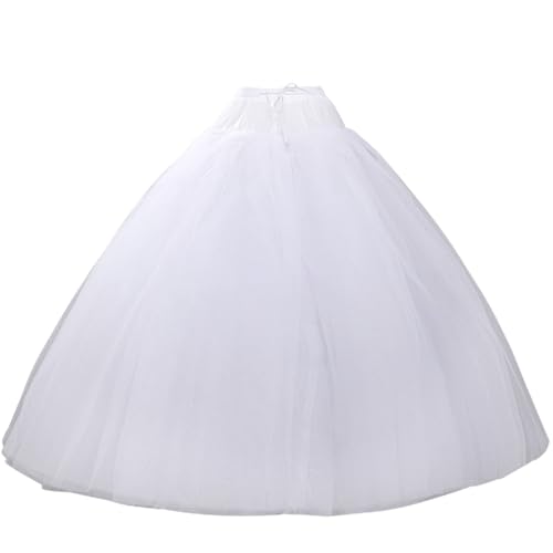 A-line Hoopless Petticoat Crinoline 6 layers And 8 layers Underskirt Slips Hoopless Petticoat for Wedding Dress3