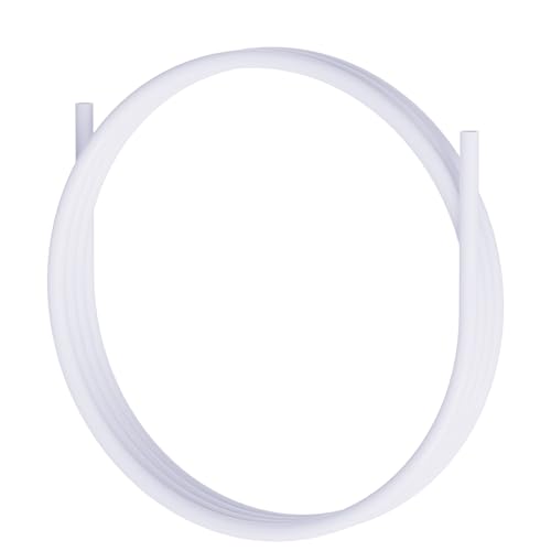 FOCMKEAS 3M PTFE Teflon Tube,5mm ID×7mm OD,White Ultra-Smooth PTFE Teflon Tubing,Heat-resistant up to 260°C,Suitable for Bowden 3D Printer/Industrial Equipment