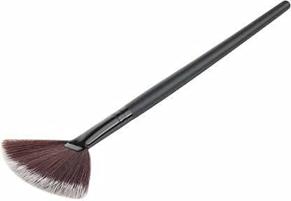 ShopClubFan Brush Professional Face Makeup, Wooden Makeup Brush (Pack of 1) (Multicolor)