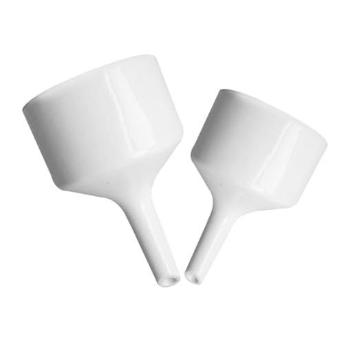MAGICLULU 2pcs Scientific Filling Funnels Laboratory Filter Funnels 100ml 60ml White Buchner for Liquid Transfer in Lab and Industrial Use