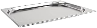 Vogue K925 Stainless Steel 1/2 Gastronorm Pan 2.5Ltr/40mm Deep Food Container, Silver