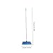 SHERCHPRY Long Handle Cleaning Broom Durable Pet Floor Sweeper Tool for Home Kitchen and Garage Use Easy Assembly Heavy Duty Design for Efficient Garbage Pickup