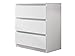Produktbild Kommode mit 3 Schubladen Malwa M3, Anrichte, Diele, Flur, Highboard, Mehrzweckschrank, Sideboard, Wohnzimmer, Esszimmer (Weiß)