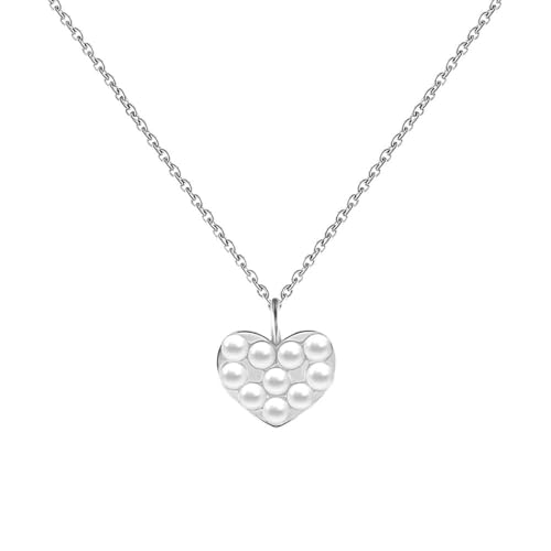 Collier en perles de vent en argent 925 fini les bijoux de cou ternes