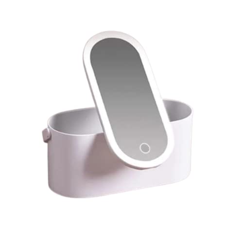 Max Star Caja de Cosméticos con Espejo con Luz LED Organizadora de Maquillaje Ideal para Viajes Bolsa de Cosméticos de Viaje Portátil Organizador de Joyas para Regalo de Mujer Y Niña Estuche Cover