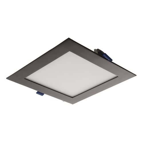 Elco Lighting ERT66130BZ 6" Ultra Slim Led Square Panel Light, 12W 120V