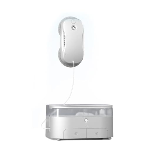 YLME Robot Lavavetri, Lavavetri Automatico, Robot Lavavetri con Funzione Spray, Navigazione Intelligente, per Tutte Le Superfici Lisce,S9 PRO Silver