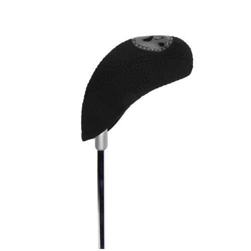 Gatuida Manchons de Clubs de Golf Insertion Facile en Polyester Noir 10 Pièces Résistants à l'usure Protection Parcours Couvre-têtes Adaptés pour Putters et Fers – vue 6