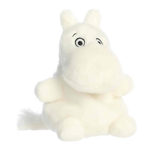 Aurora Adorable Moomin Palm Pals Stuffed Animal - Officially Licensed Plush for Cherished Companion - Ideal Gift for Adults and Kids - White 5 Inches