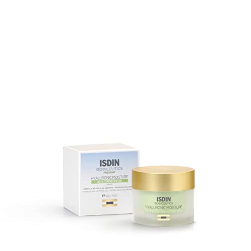 ISDIN ISDINCEUTICS Hyaluronic Moisture Oily and Combination Skin, Crema Facial Hidratante de Textura Ligera con Ácido Hialurónico específica para Piel Grasa y Piel Mixta, 50g