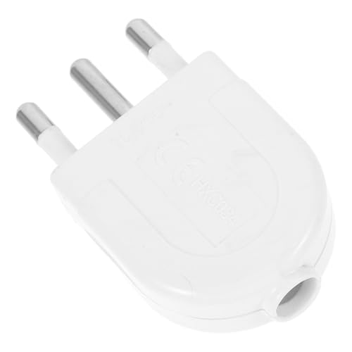 GALPADA Adaptador Enchufe Italiano De 3 Clavijas Redondas 16a Desmontable para Hogar y Oficina, Enchufe De Alimentación Italia Seguro y Estable, Compatible para Viajes