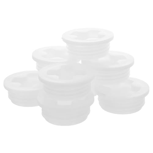 Amosfun 20pcs 200l Plastic Drum Caps with Threaded Seal, Leak-proof